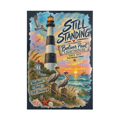 Still Standing - Bolivar Point Lighthouse jigsaw puzzle – original artwork by The Glass Tattoo Company