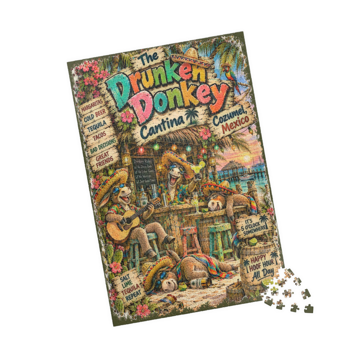 The Drunken Donkey Cantina Jigsaw Puzzle