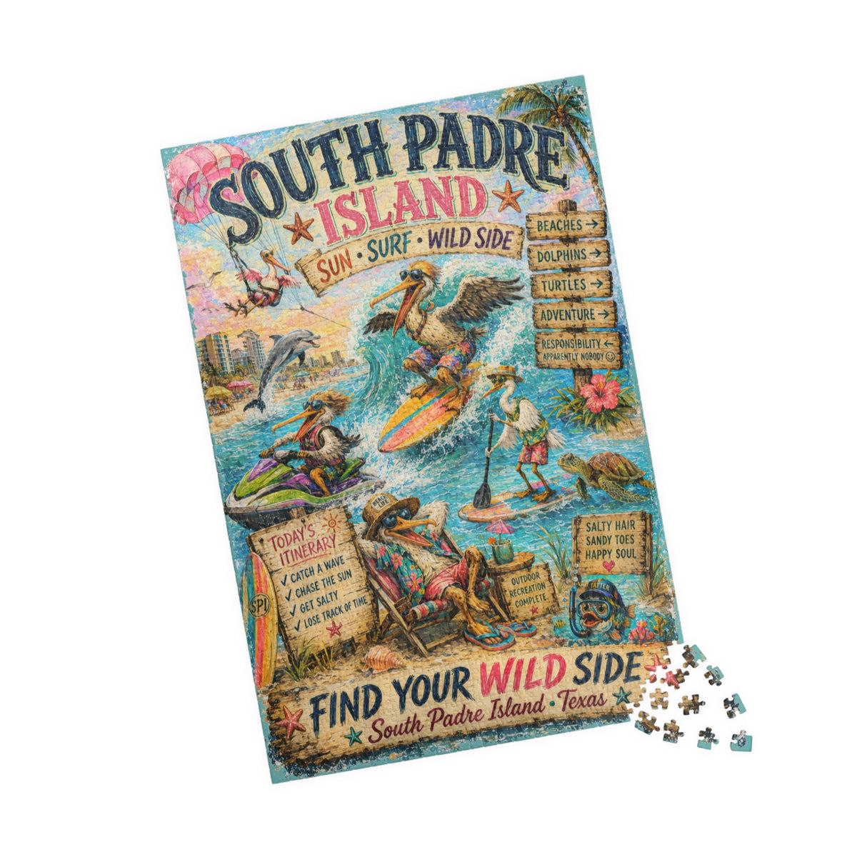 South Padre Island - Find Your Wild Side jigsaw puzzle, alternate view 3
