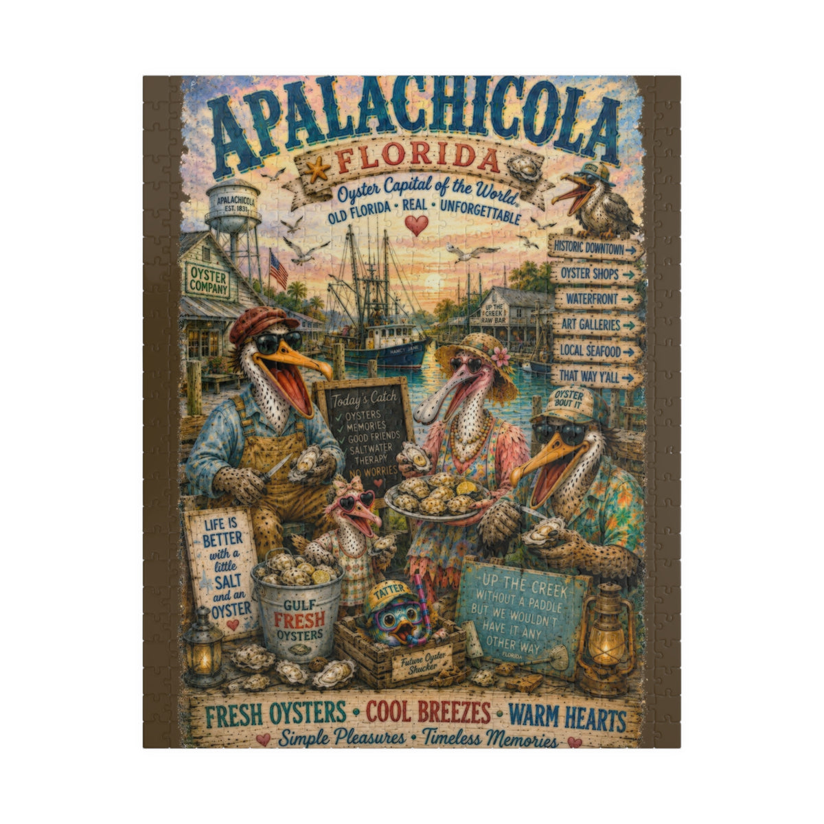 Apalachicola Florida Jigsaw Puzzle