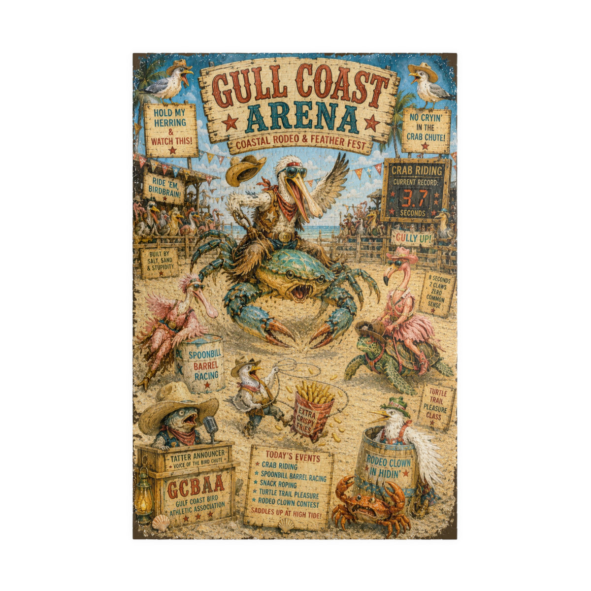 Gull Coast Arena jigsaw puzzle – original artwork by The Glass Tattoo Company