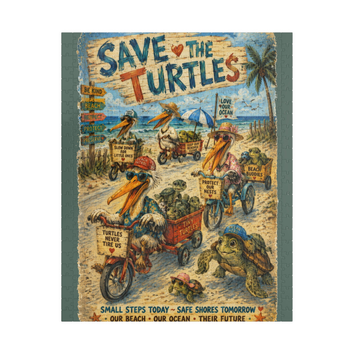 Save the Turtles jigsaw puzzle, alternate view 1