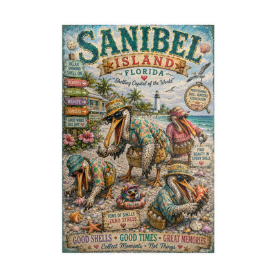 Sanibel Island Florida jigsaw puzzle – original artwork by The Glass Tattoo Company