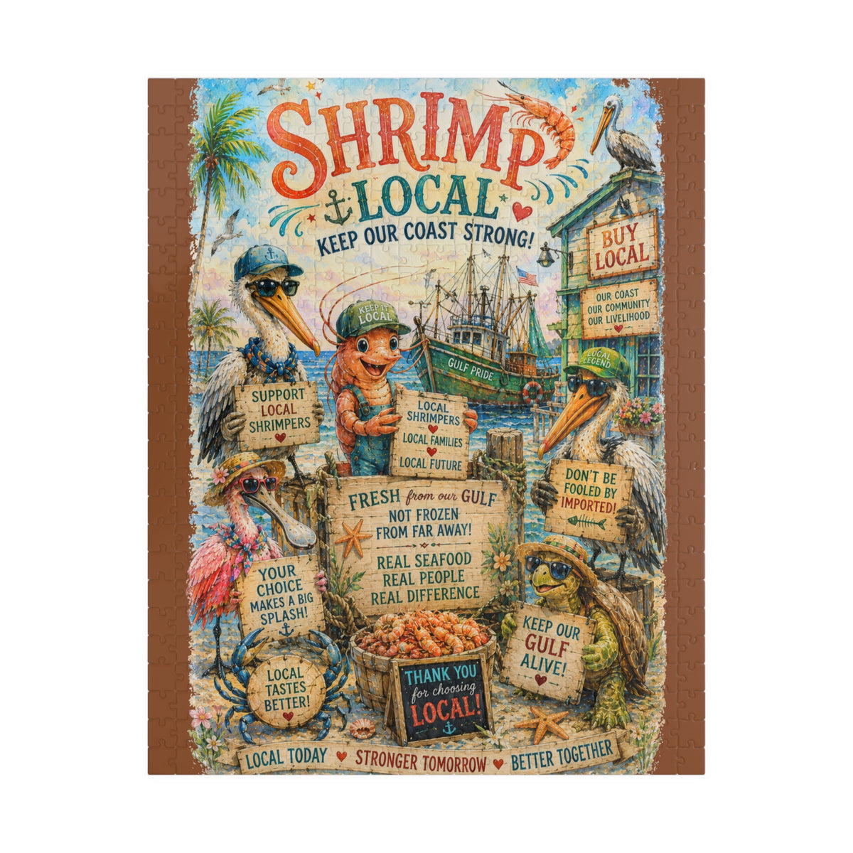 Shrimp Local jigsaw puzzle, alternate view 1
