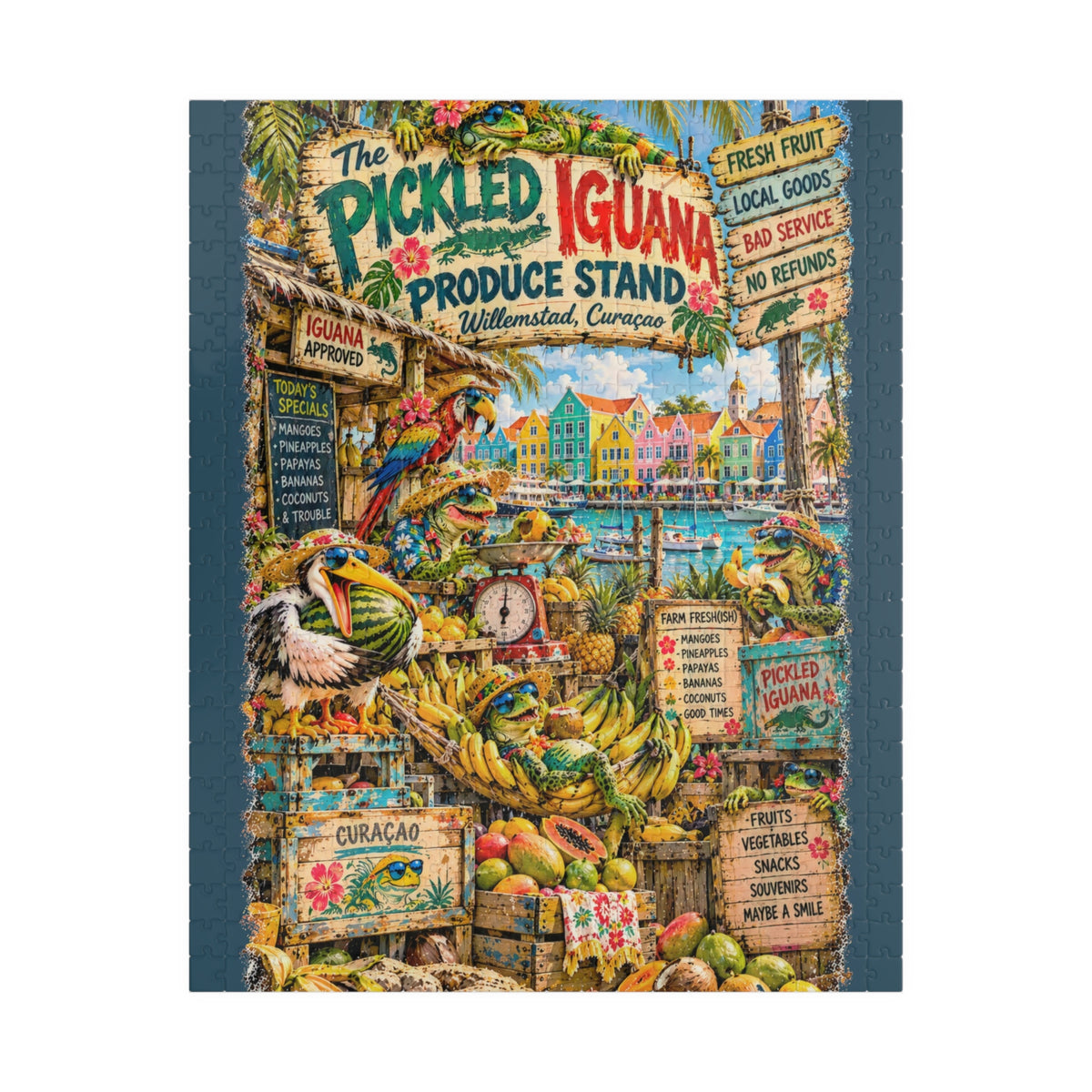 The Pickled Iguana Produce Stand Jigsaw Puzzle