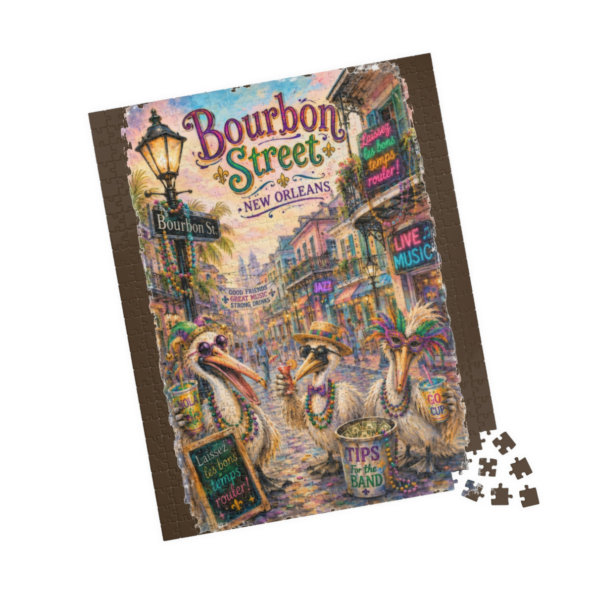 Bourbon Street New Orleans jigsaw puzzle, alternate view 6