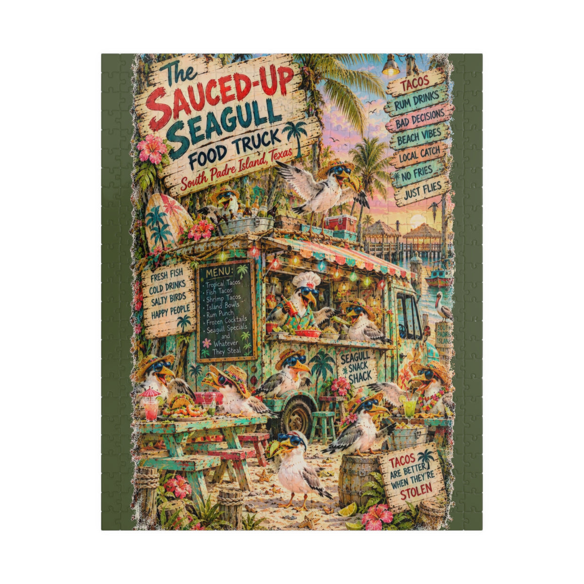 The Sauced-Up Seagull Food Truck jigsaw puzzle, alternate view 1