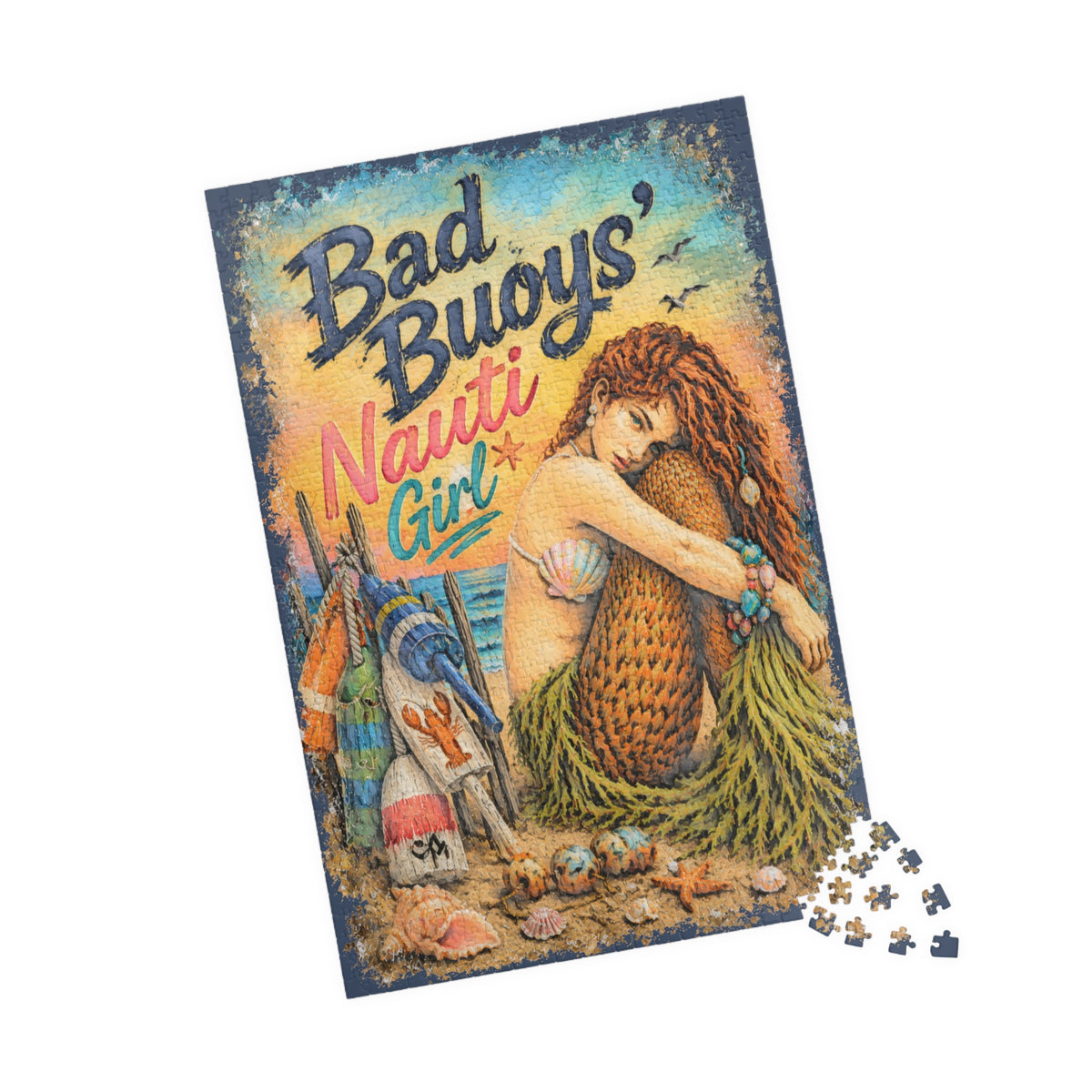 Bad Buoys' Nauti Girl jigsaw puzzle, alternate view 3