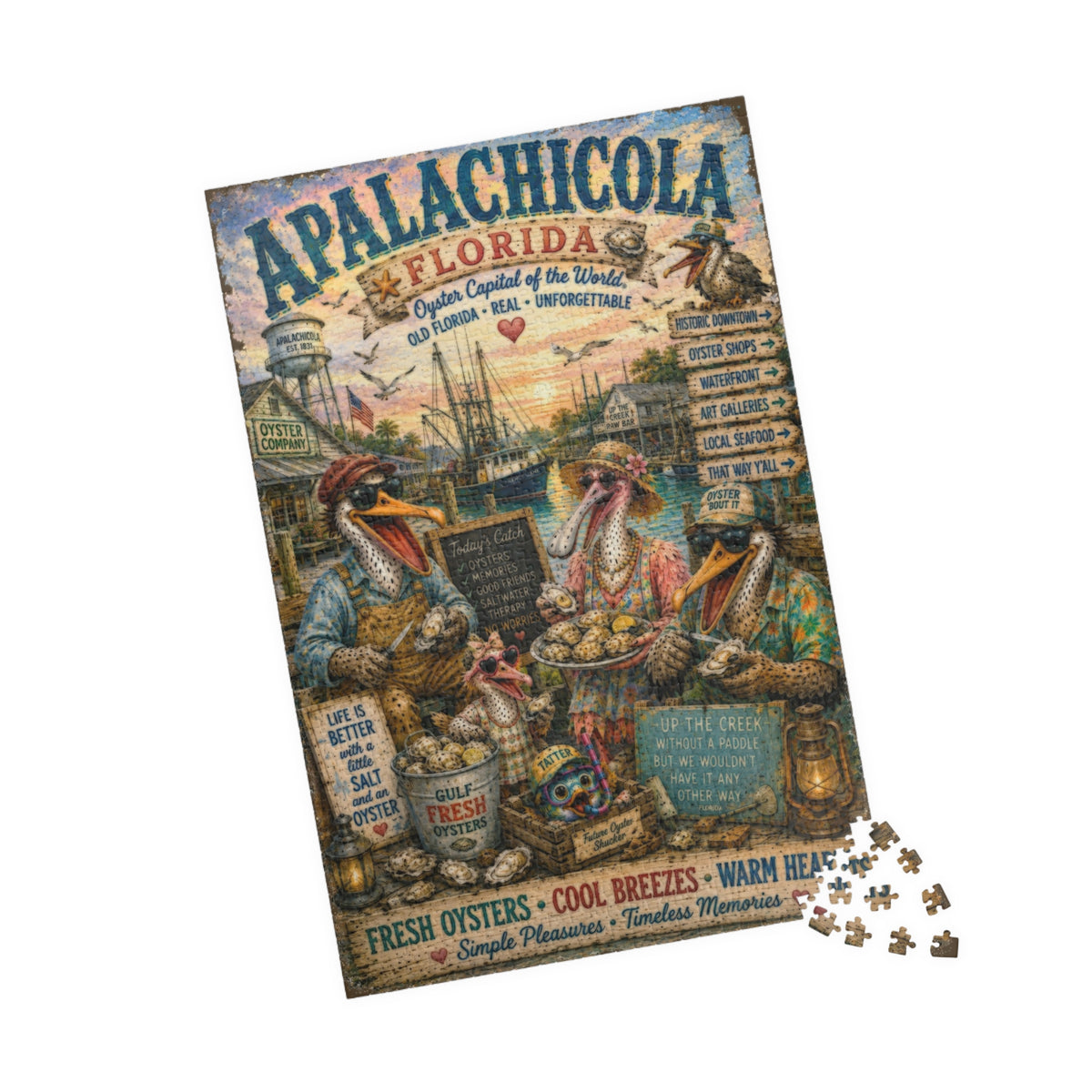 Apalachicola Florida Jigsaw Puzzle