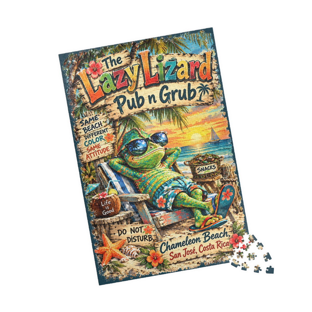 The Lazy Lizard Pub n Grub Jigsaw Puzzle