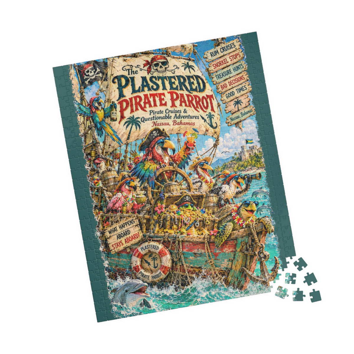 The Plastered Pirate Parrot Jigsaw Puzzle
