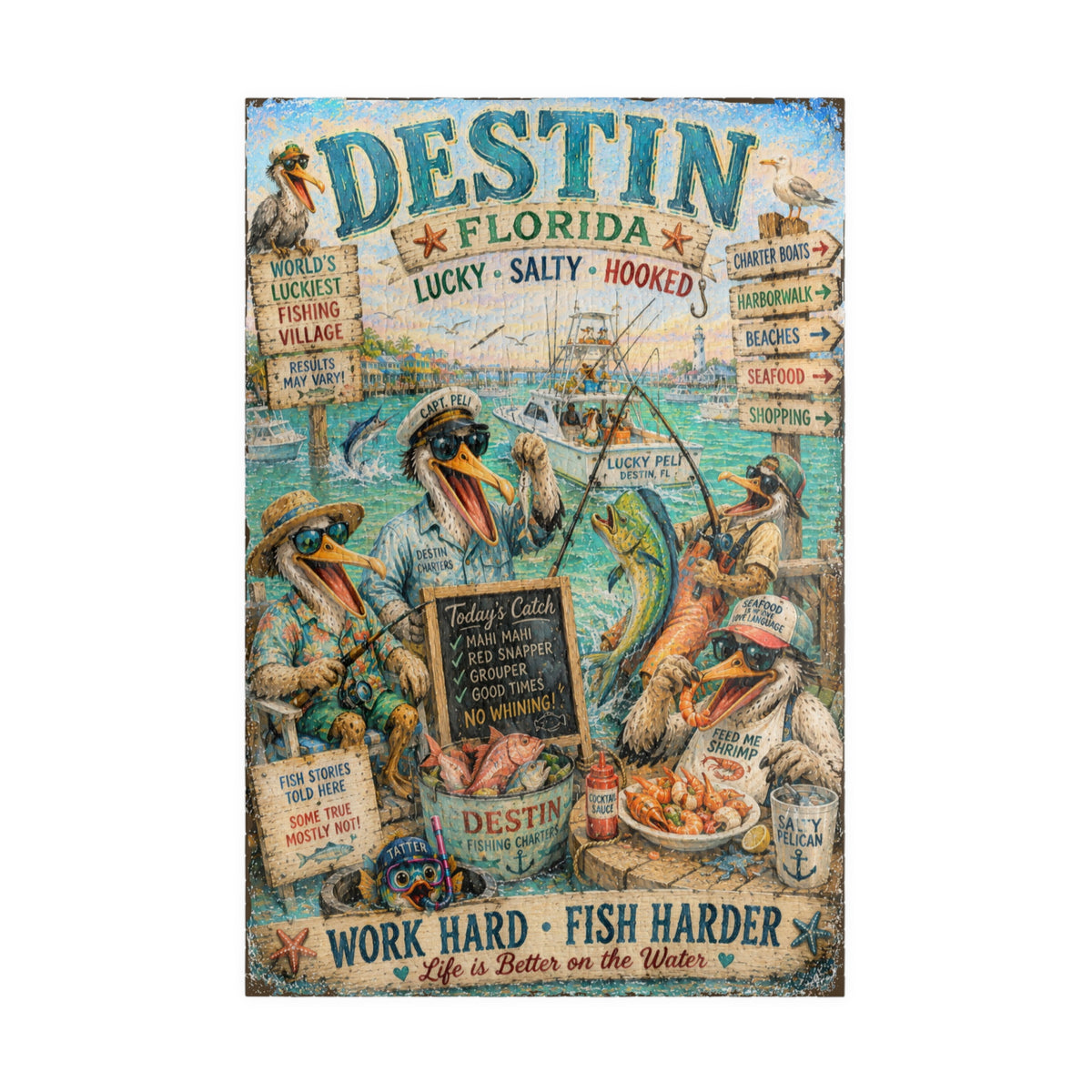 Destin Florida jigsaw puzzle – original artwork by The Glass Tattoo Company