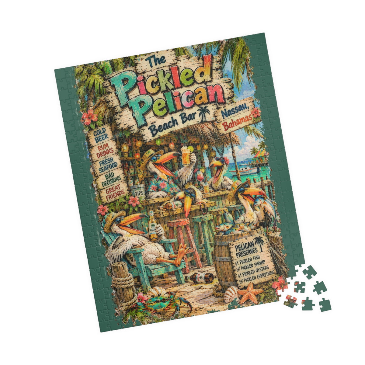 The Pickled Pelican Beach Bar Jigsaw Puzzle