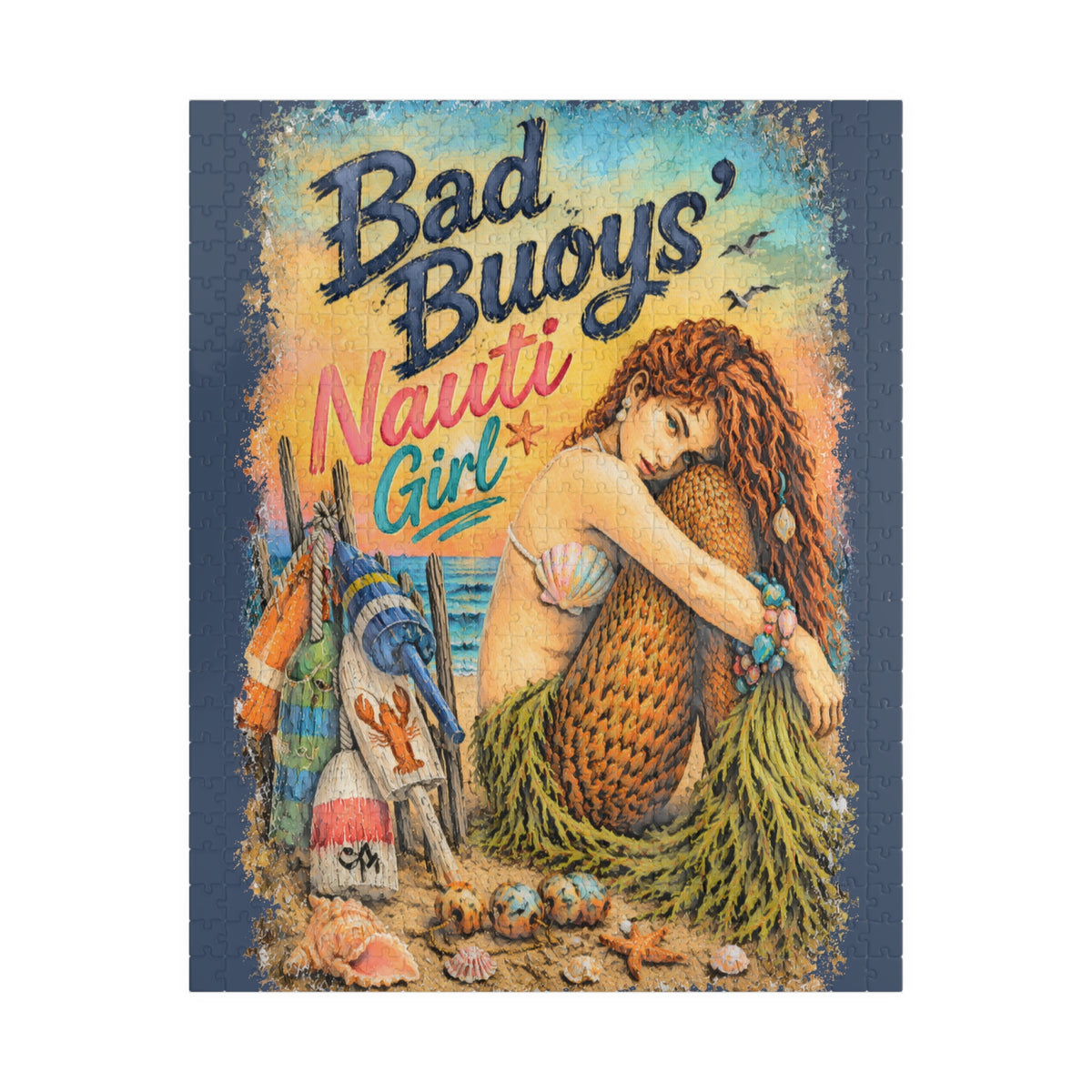 Bad Buoys' Nauti Girl jigsaw puzzle, alternate view 1