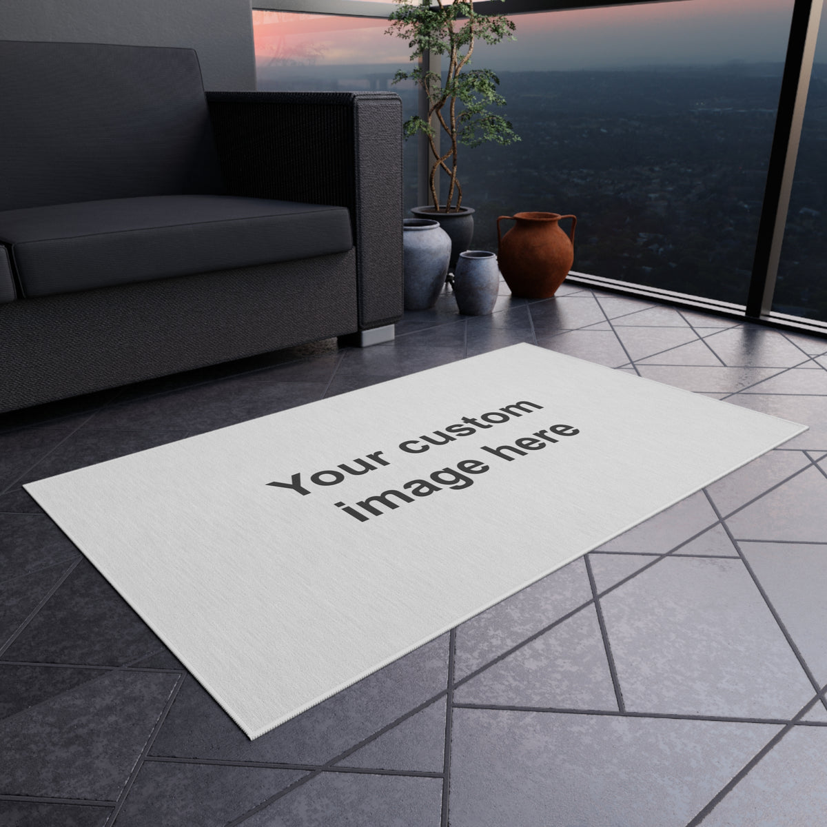 Your Sign on an Outdoor Rug (Custom)