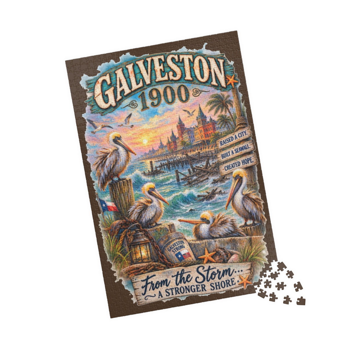 Galveston 1900 Storm jigsaw puzzle, alternate view 3