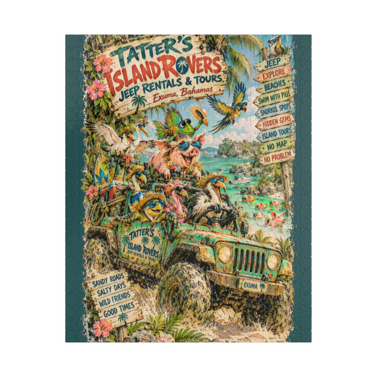 Tatter's Island Rovers Jeep Rentals & Tours Jigsaw Puzzle