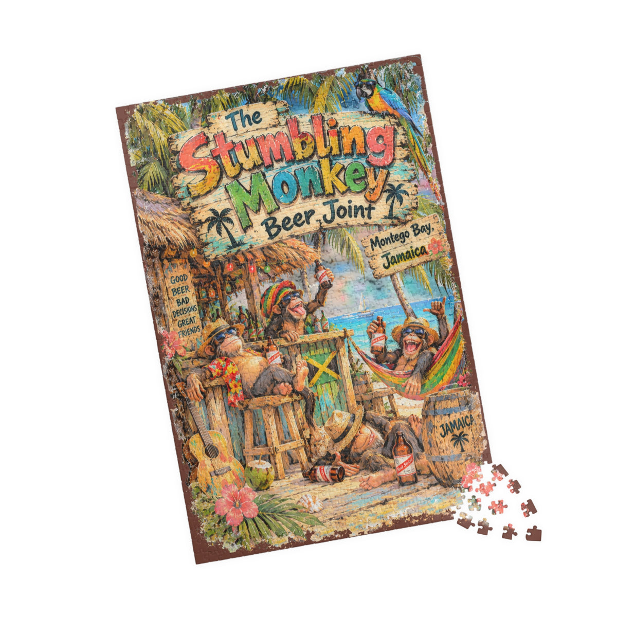 The Stumbling Monkey Beer Joint Jigsaw Puzzle