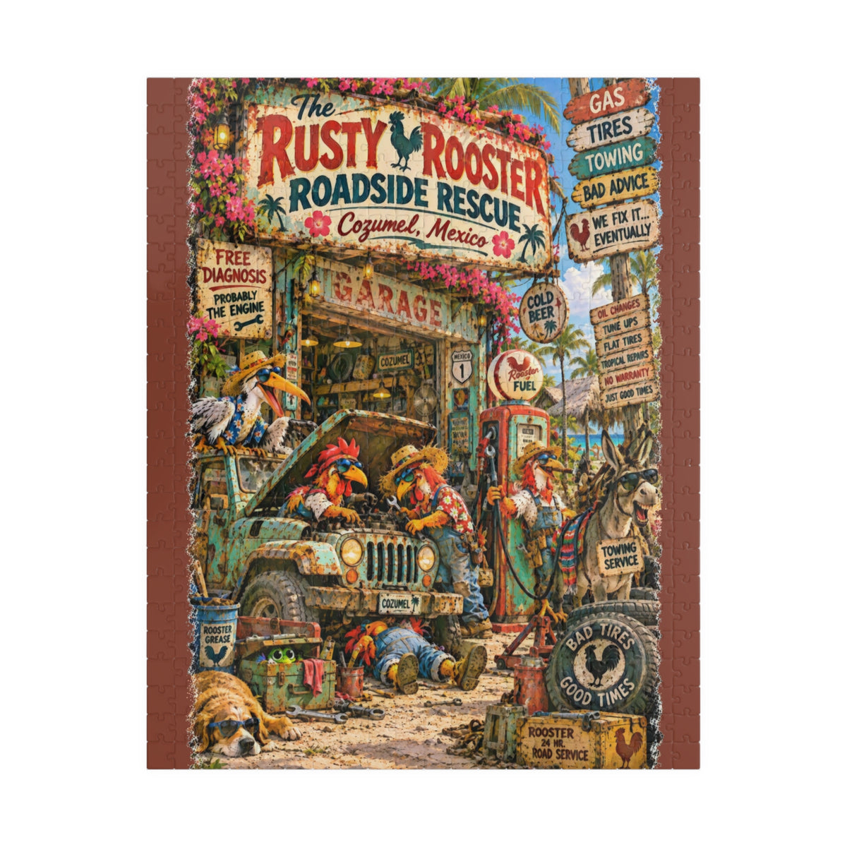 The Rusty Rooster Roadside Rescue Jigsaw Puzzle