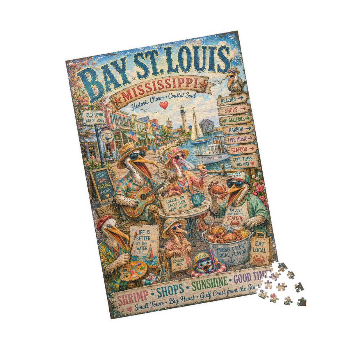 Bay St. Louis Mississippi jigsaw puzzle, alternate view 3