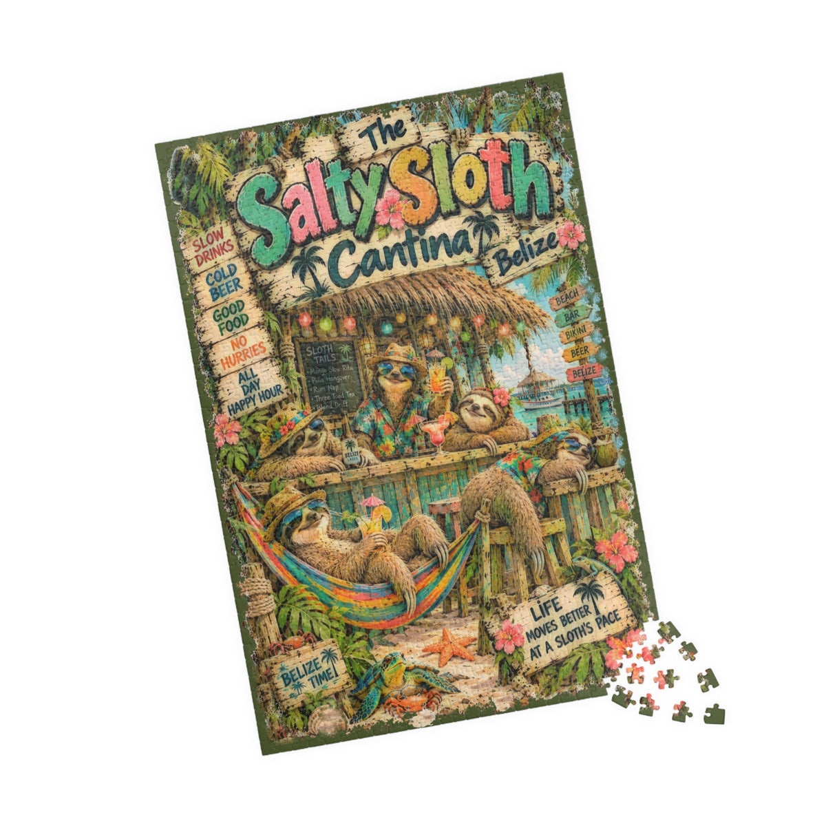 The Salty Sloth Cantina Jigsaw Puzzle