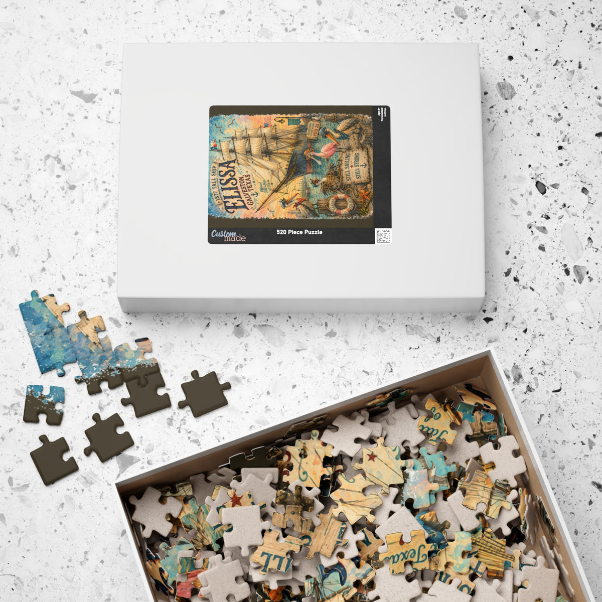 Elissa 1877 Tall Ship jigsaw puzzle, alternate view 7