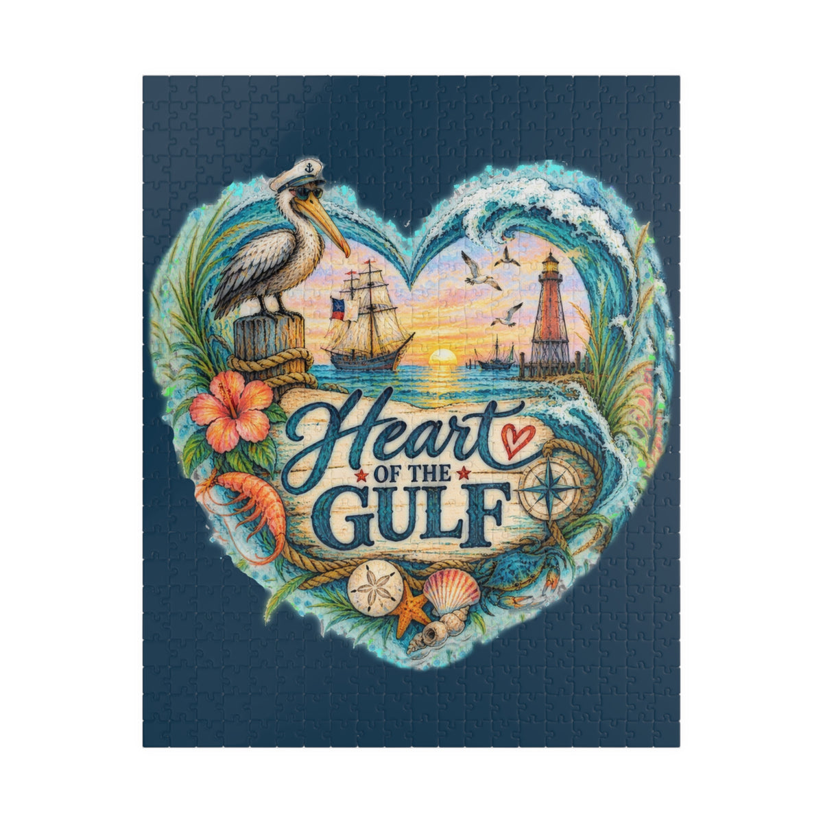 Heart of the Gulf jigsaw puzzle, alternate view 1