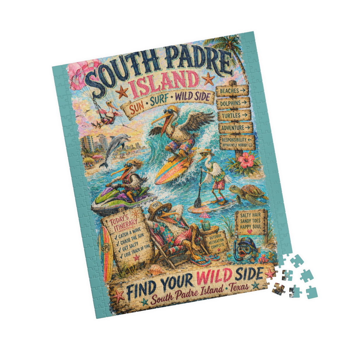 South Padre Island - Find Your Wild Side jigsaw puzzle, alternate view 6