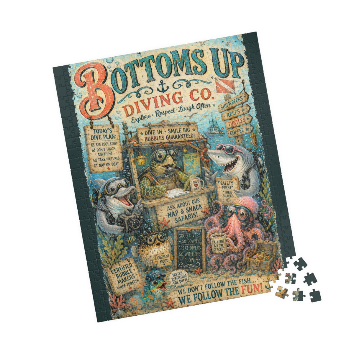 Bottoms Up Diving Co. jigsaw puzzle, alternate view 6