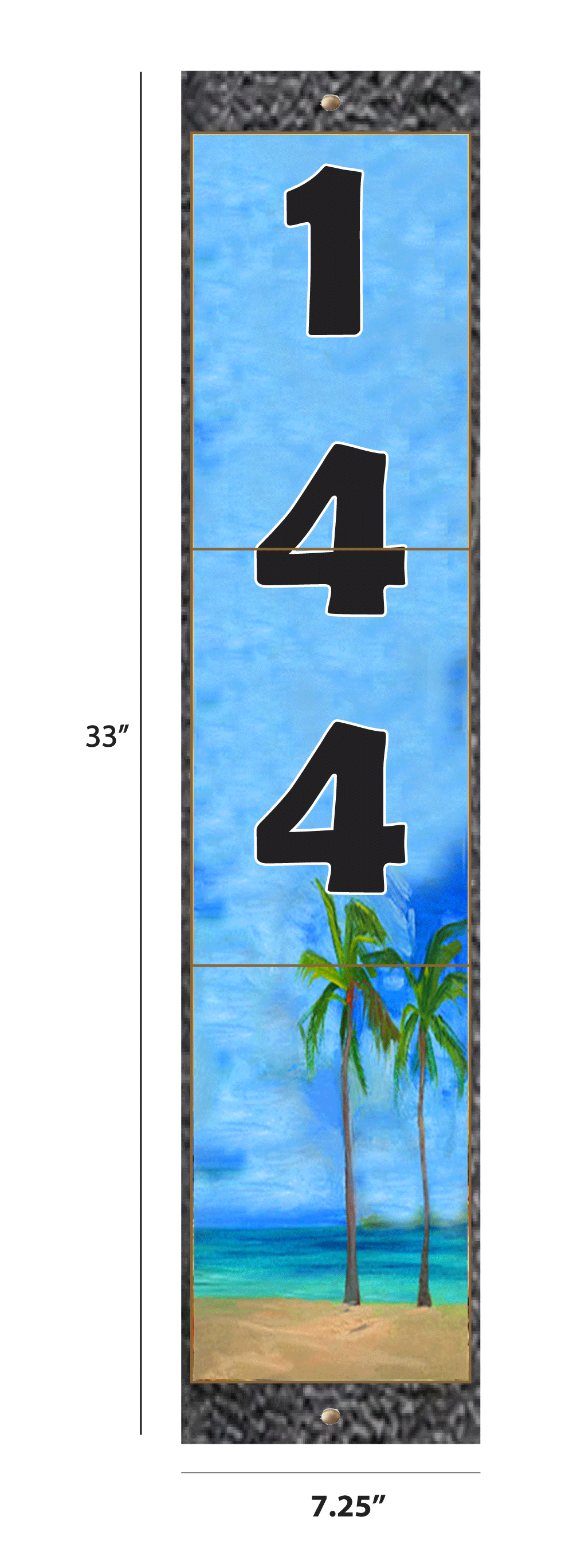 Borderless Address - Calm Palms