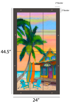 Hang Ten Outdoor Art - 24x44.5 inch