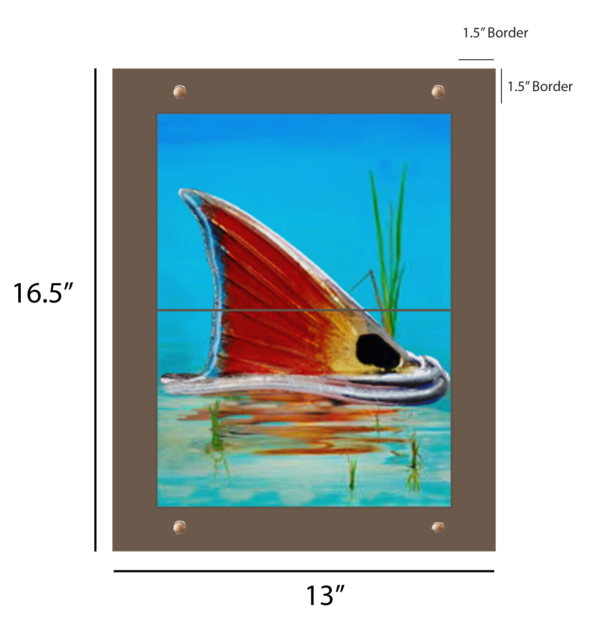 outdoor art - Redfish Jewel