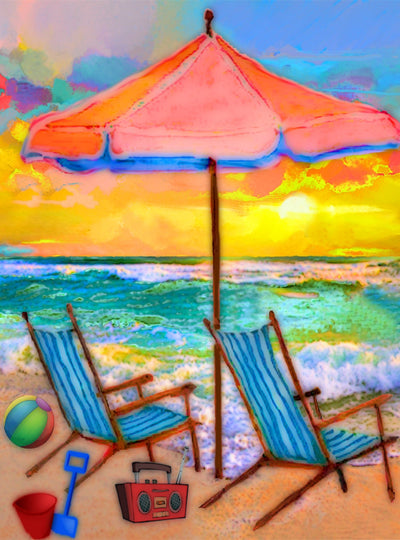 Beach Play 2023 - 6.75" Top - The Glass Tattoo Sign Company