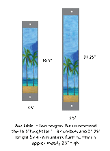Calm Shores - 4x4 Post - Address Numbers