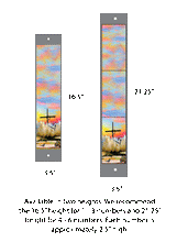 Crystal Beach Cross - 4x4 Post - Address Numbers