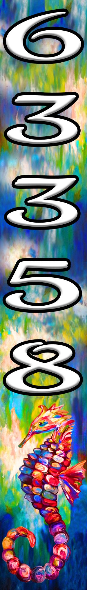 Dazzling Demasters - 4x4 Post - Address Numbers - The Glass Tattoo Sign Company