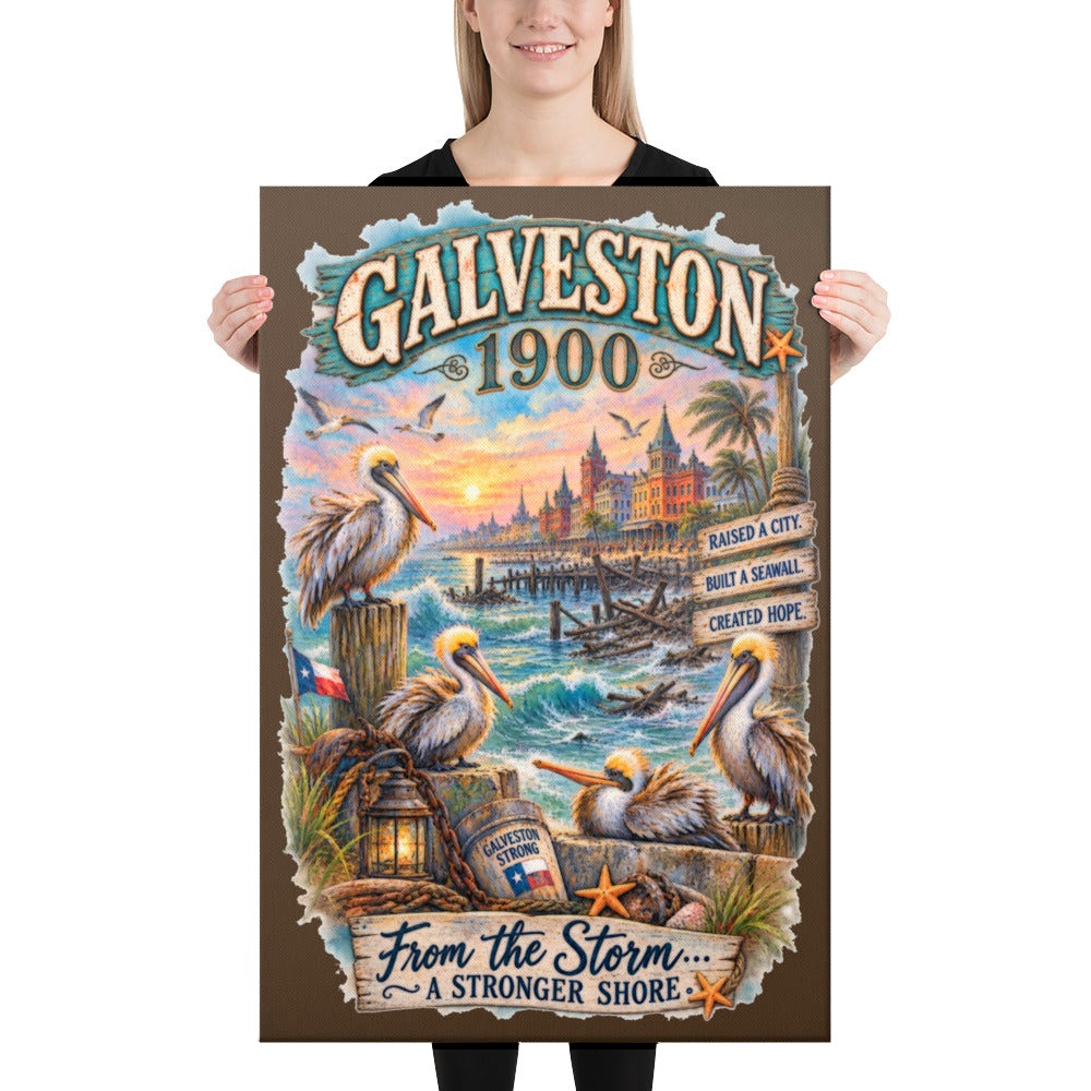 Galveston 1900 Storm canvas, 24x36