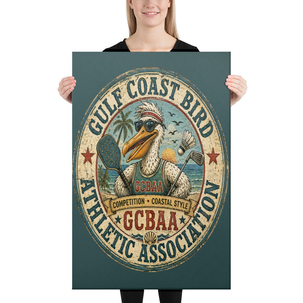 Gulf Coast Bird Athletic Association canvas, 24x36