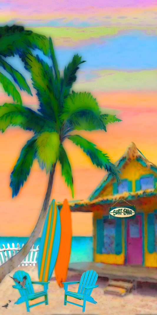 Hang Ten - The Glass Tattoo Sign Company
