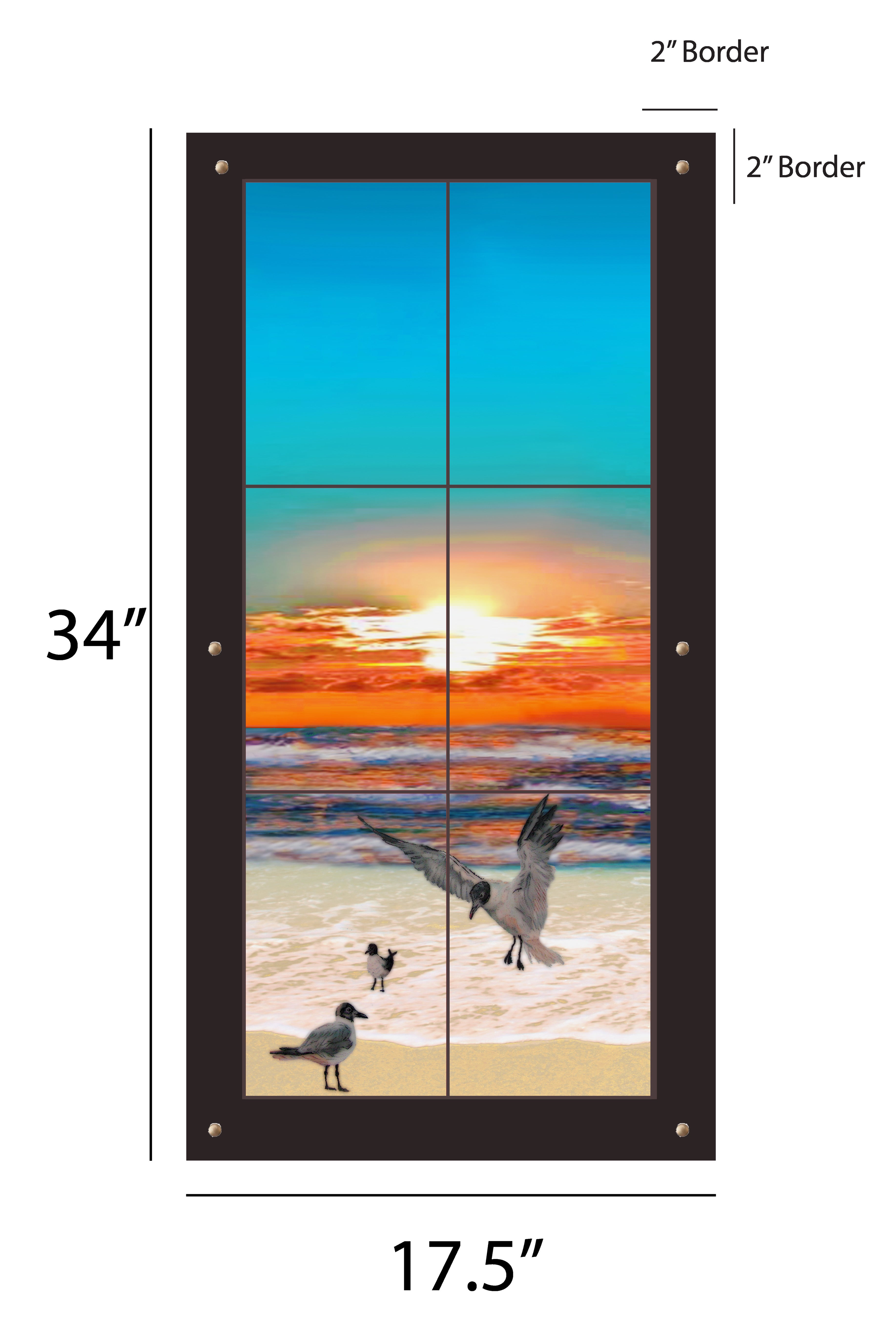 House of Views Outdoor Art - 17.5x34 inch 2x3 panel