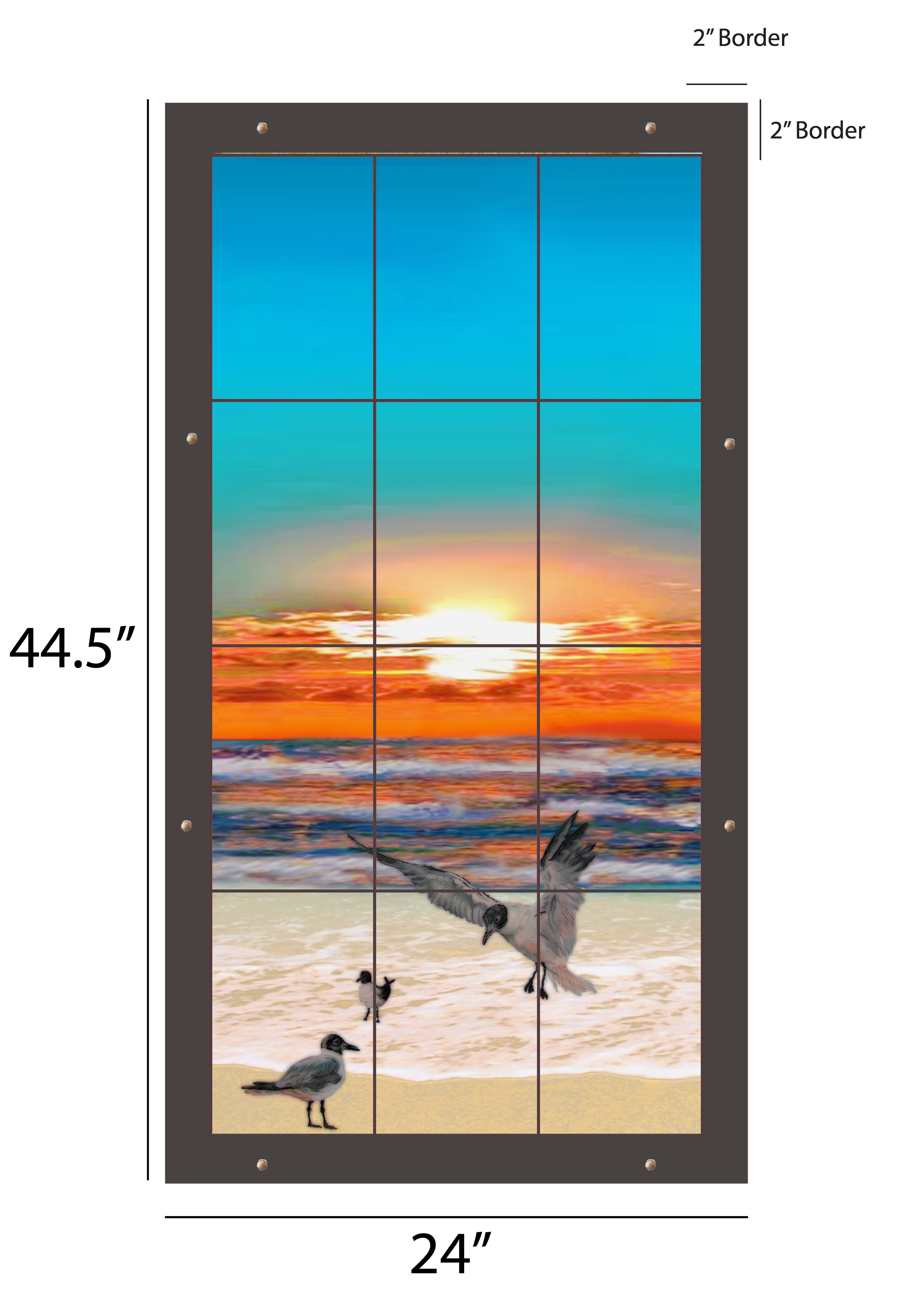 House of Views Outdoor Art - 24x44.5 inch 3x4 panel