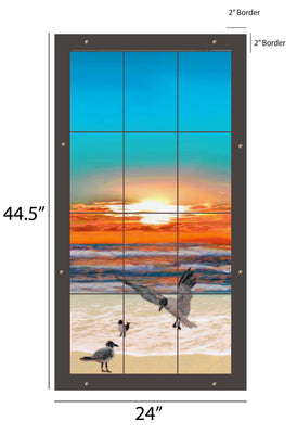 House of Views Outdoor Art - 24x44.5 inch 3x4 panel