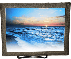 Indoor Pet Memorial - Beach Sunrise - The Glass Tattoo Sign Company