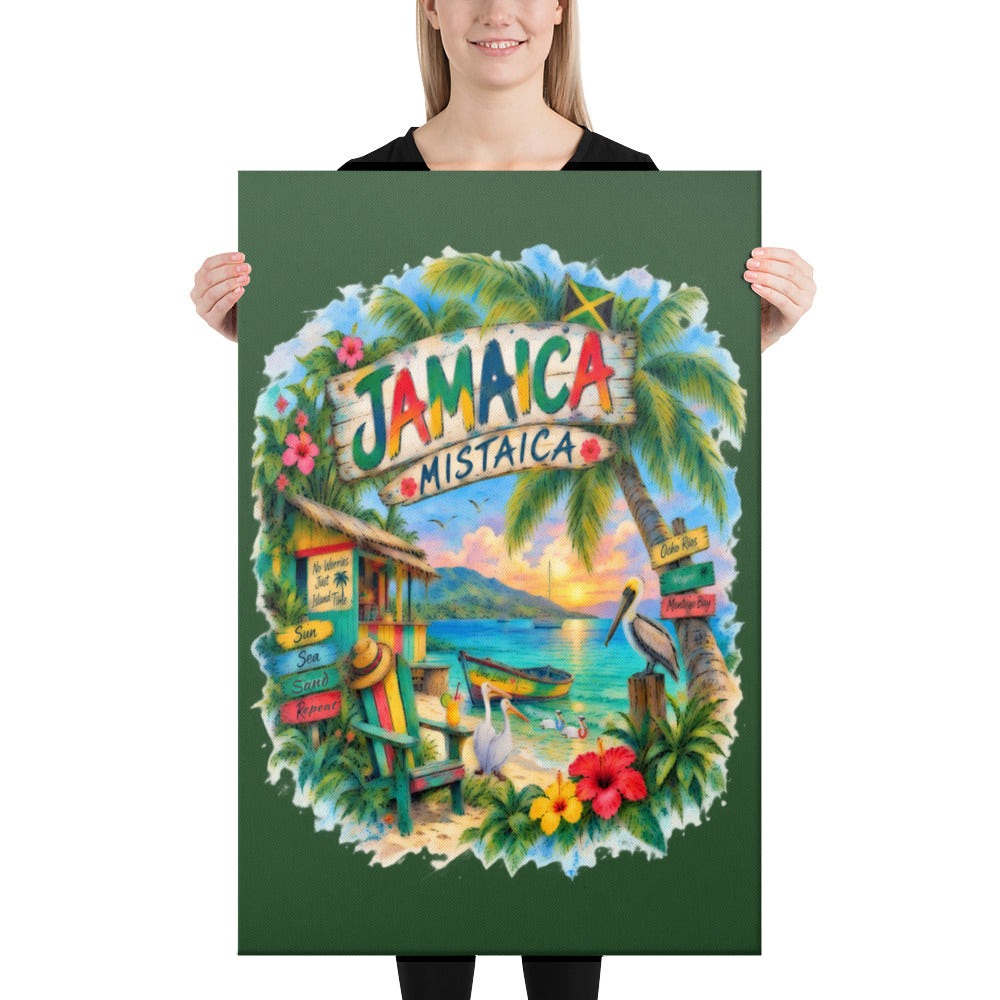 Jamaica Mistaica Island Escape canvas, 24x36