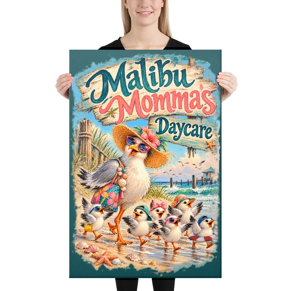 Malibu Mommas Daycare Canvas, 24x36