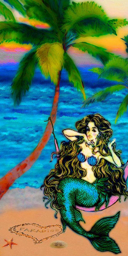 Mermaid Sighting 2023 - 10" Top - The Glass Tattoo Sign Company
