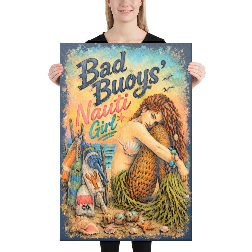 Bad Buoys' Nauti Girl canvas, 24x36