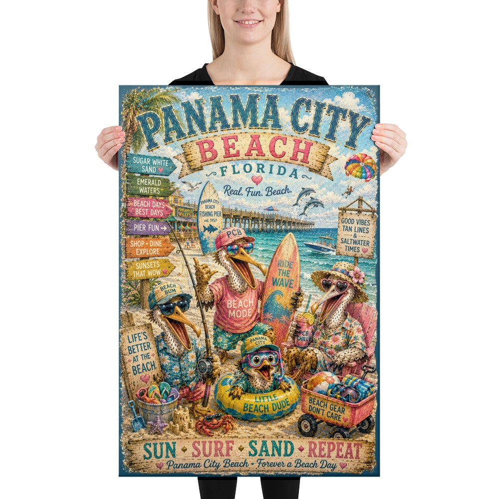 Panama City Beach Florida canvas, 24x36