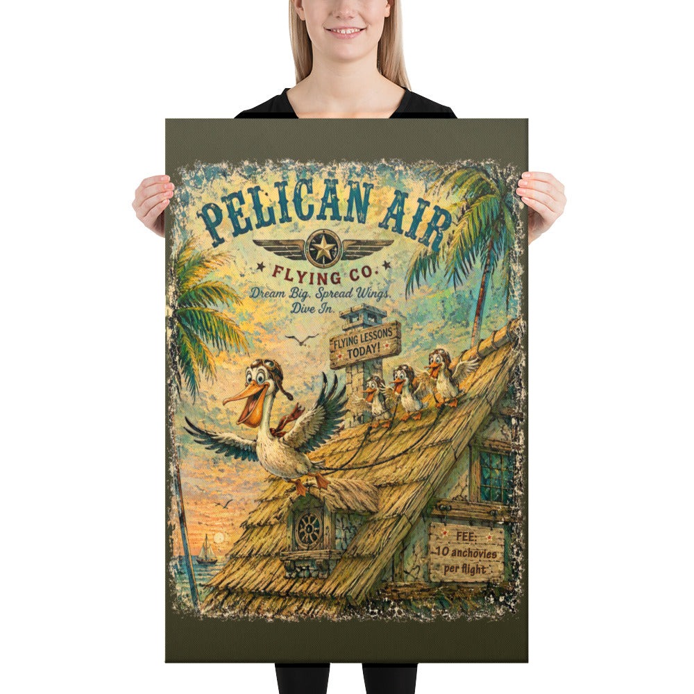 Pelican Air Flying Co. canvas, 24x36