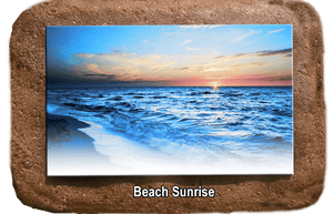 Pet Memorial - Beach Sunrise - The Glass Tattoo Sign Company